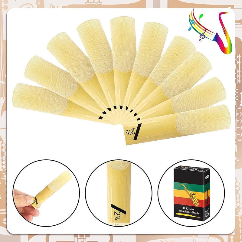 PERLMAN Saxophone Reeds Strength 2.5 Reeds (10pcs) | (Pack of 1) - Image 4