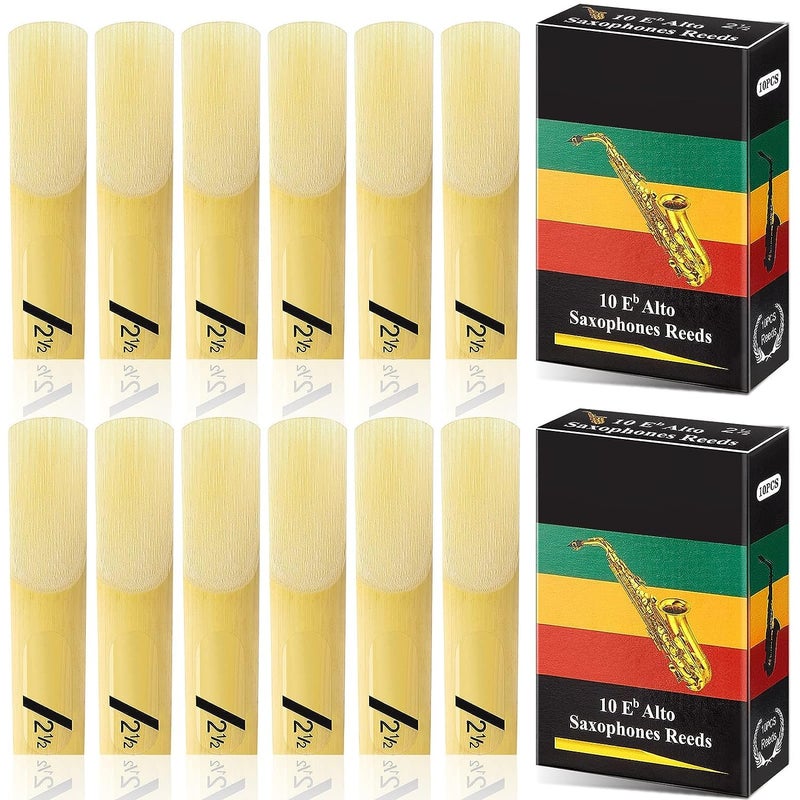 PERLMAN Saxophone Reeds Strength 2.5 Reeds (10pcs) | (Pack of 1) - Image 1