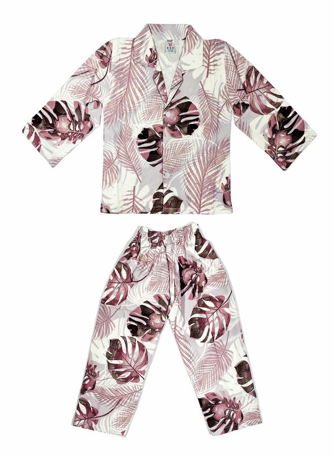 SEE FIT بيجامة نوم للأطفال من SEE FIT DreamPrint، ملابس نوم أنيقة ومريحة (كريمي، 1-2 سنوات) - Image 1