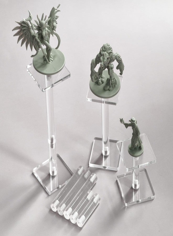 AAiphuwew 3pcs Combat Risers for Flying Miniatures, Adjustable Height Multi-Tiered Raised Platforms Flying Miniatures Combat Riser for Tabletop RPG and Board Games - Image 1