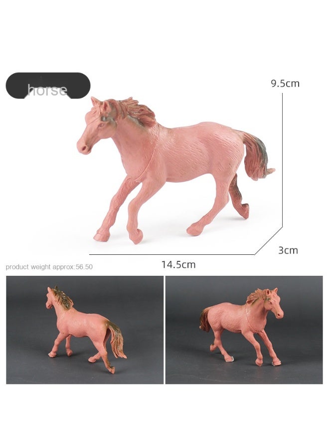 NIBEMINENT Cross-Border Children's Realistic Horse Model Toy - Static Qianli Horse Set