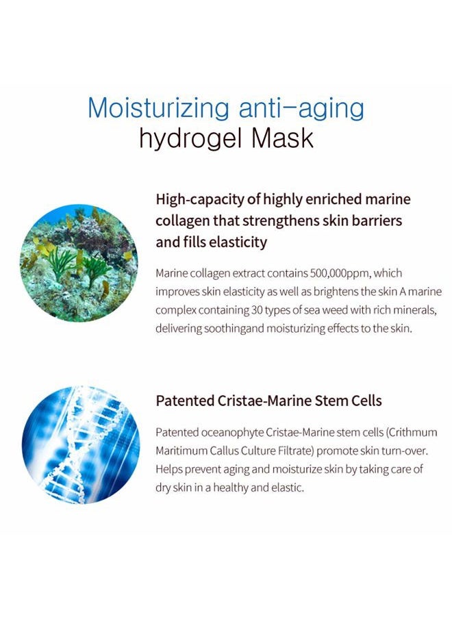 CELDERMA - Marine Collagen Hydrogel Mask [3pcs] Anti-aging, Nourishing, Intensive-hydration - Image 1