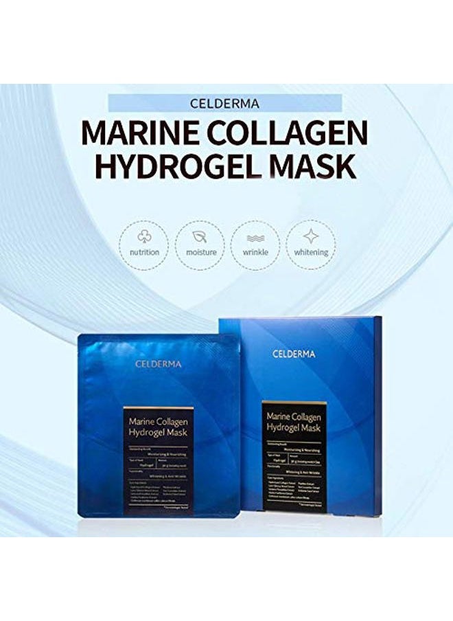 CELDERMA - Marine Collagen Hydrogel Mask [3pcs] Anti-aging, Nourishing, Intensive-hydration - Image 1