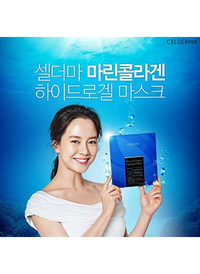 CELDERMA - Marine Collagen Hydrogel Mask [3pcs] Anti-aging, Nourishing, Intensive-hydration - Image 1