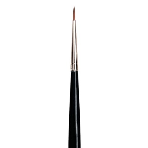 da Vinci Watercolor Series 36 Paint Brush, Round Russian Red Sable with Black Handle, Size 1 - Image 3