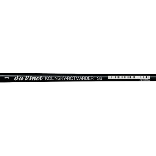 da Vinci Watercolor Series 36 Paint Brush, Round Russian Red Sable with Black Handle, Size 1 - Image 4