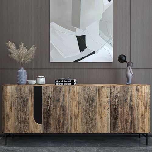 3yecao 16"×197" Thick Vintage Brown Wood Wallpaper Peel and Stick Rustic Waterproof Grey Blue Faux Wood Grain Contact Paper Vinyl Wrap Adhesive Wall Stickers for Kitchen Countertops Cabinets Cupboard - Image 5