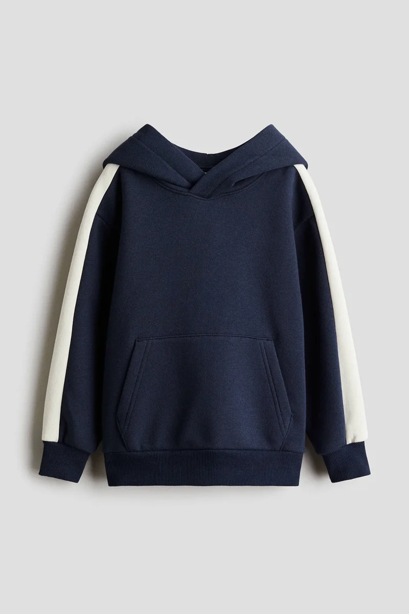 H&M Contrast-panel hoodie