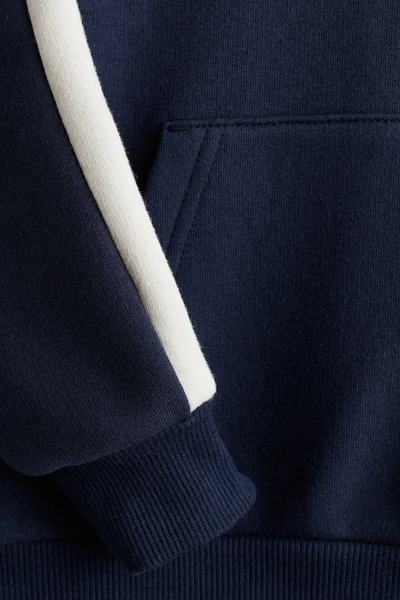 H&M Contrast-panel hoodie