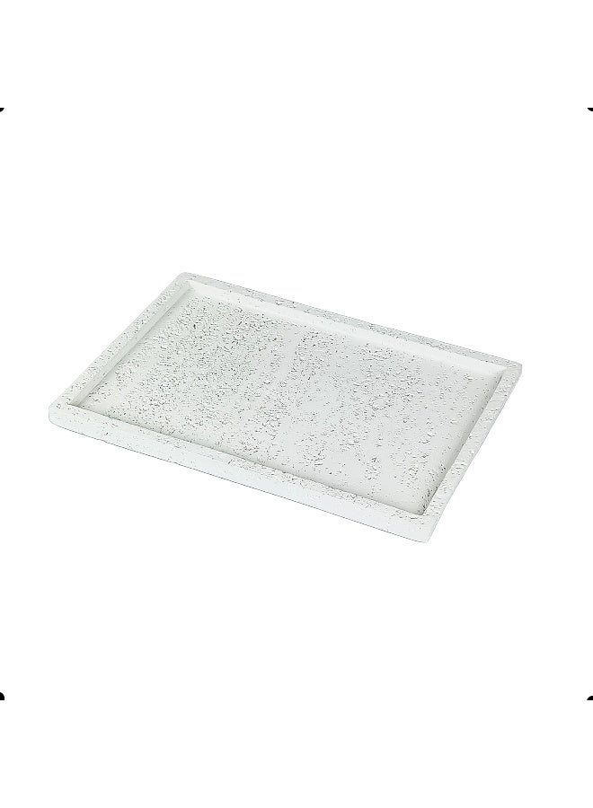YINZUO YINZUO Minimalist Ceramic Trays Decorative Jewelry, Vanity, and Bathroom Organizer Handmade Aesthetic Trinket Dish for Candles, Soap, Keys, and Accessories (Design 4)  - Image 1