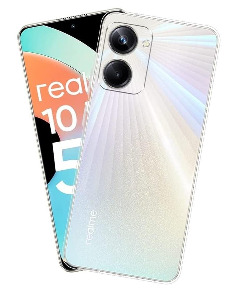 Nishtech غطاء خلفي شفاف هجين ناعم رفيع مضاد للغبار لجهاز Realme 10 Pro 5G مع حماية الكاميرا - Image 1
