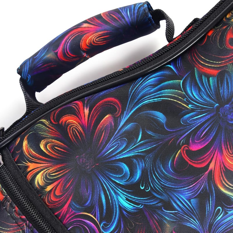 CLOUDMUSIC Ukulele Case Gig Bag Padded Backpack For Concert 23" Inch(Concert, Floral Fantasy) - Image 2