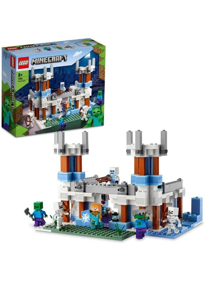 LEGO LEGO 21186 Minecraft The Ice Castle Toy, Gaming Set with Royal Warden, plus Zombie and Skeleton Mobs Figures, Birthday Gift Idea for Kids, Boys and Girls Aged 8 Plus  - Image 5