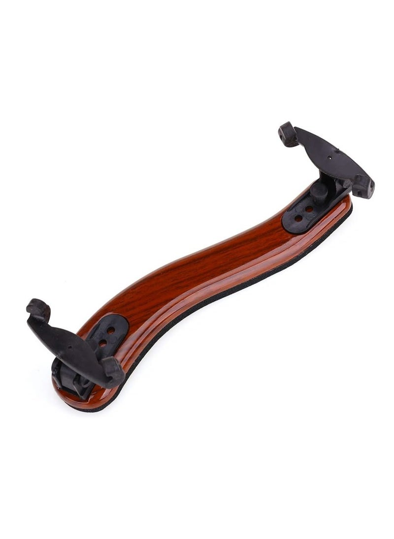 Excefore - Violin Shoulder Rest for 4/4 and 3/4 with Collapsible and Height Adjustable Feet Imitation wood grain Black Soft Foam Pad Rubber Violin Shoulder Rest Pad Holder - Image 1