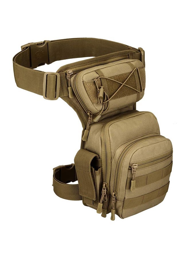 حقيبة ساق قابلة للسقوط للرجال والنساء، حقيبة فخذ عسكرية تكتيكية، حزمة متعددة الوظائف، حقيبة خارجية للمشي لمسافات طويلة، حقيبة فخذ. - Image 1
