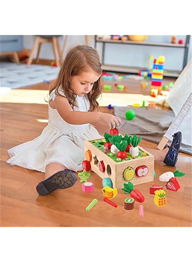 Toddlers Montessori Wooden Educational Toys for Baby Boys Girls Age 1 2 3 Year Old, Shape Sorting Toys 1st One First Birthday Girl Gifts for Kids 1-3, Wood Preschool Learning Fine Motor Skills Game - Image 5