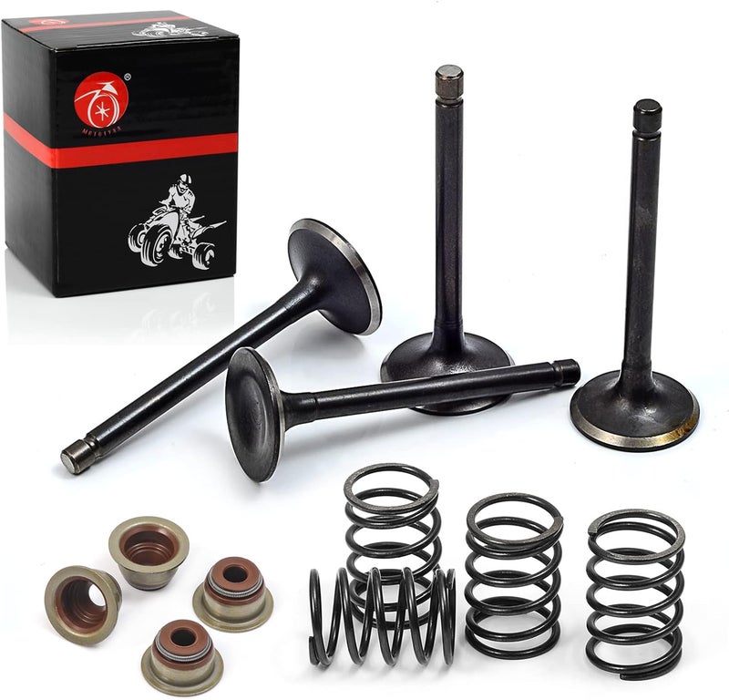 RUTU MOTO1988 Intake and Exhaust Valve Set with Seals and Springs for EZGO Golf Cart - Image 1