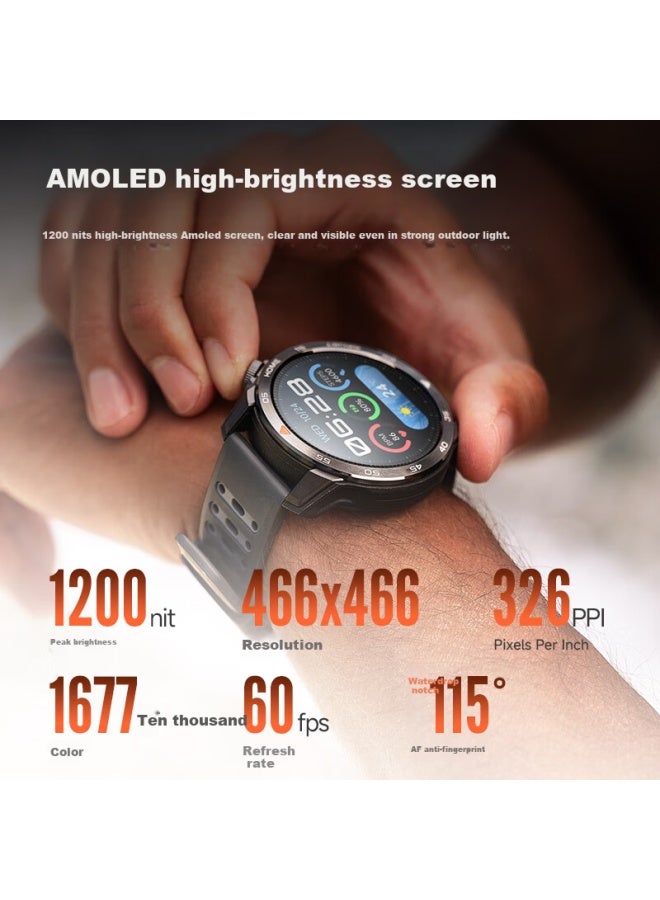 Mibro [subsidies] Tiernachenglai Gs Pro2 Tiernachengji Sports Watch Smart Outdoor Running Cycling Swimming Marathon Gps Pace Pro White - Image 2