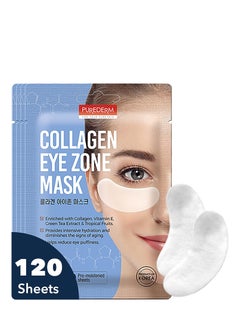 Purederm Purederm Deluxe Collagen Eye Mask Collagen Pads For Women 4 Pack Of 30 Sheets/Natural Eye Patches With Anti-aging and Wrinkle Care Properties/Help Reduce Dark Circles and Puffiness  - Image 1