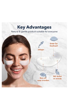 Purederm Purederm Deluxe Collagen Eye Mask Collagen Pads For Women 4 Pack Of 30 Sheets/Natural Eye Patches With Anti-aging and Wrinkle Care Properties/Help Reduce Dark Circles and Puffiness  - Image 4
