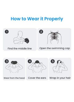 Proberos Swimming Cap For Boys Girls Waterproof Silicone Swimming Cap Ideal For All Head Shape Swimming Cap For Kids Age 3 14  - Image 4