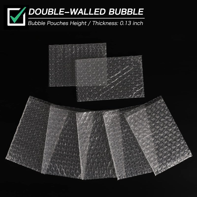 Ailengy Bubble Cushion Wrap Pouches, Ailengy 4x6 Inches Bubble Out Bag, Double Walled Cushioning Bags Thickening Shockproof Foam Bags for Shipping, Storage, and Moving - 50pcs - Image 4