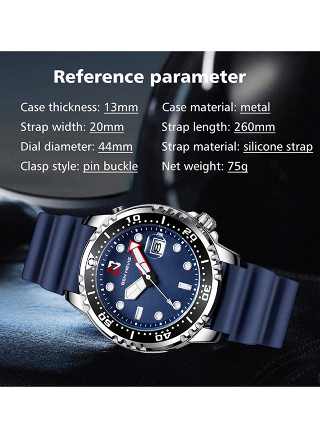 BEN NEVIS - Waterproof Quartz Wrist Watch for Men - BN3024G-AllBlue - Image 1