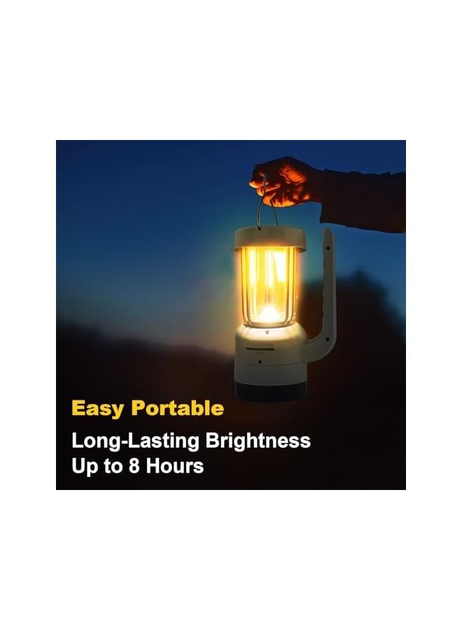 erorex LED Camping Lantern, Flashlight Rechargeable Searchlight Lamp 500LM Portable Torch with 4 Light Modes, Emergency Light for Emergency, Hiking, Outdoor, Home and More  - Image 5