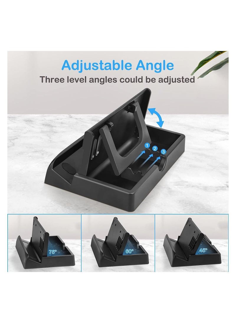 KASTWAVE - Stand Base Compatible with Steam Deck ROG Ally Dock, Anti-Slip Adjustable Foldable Stand Holder for Steam Deck/Switch/Tablet - Image 1