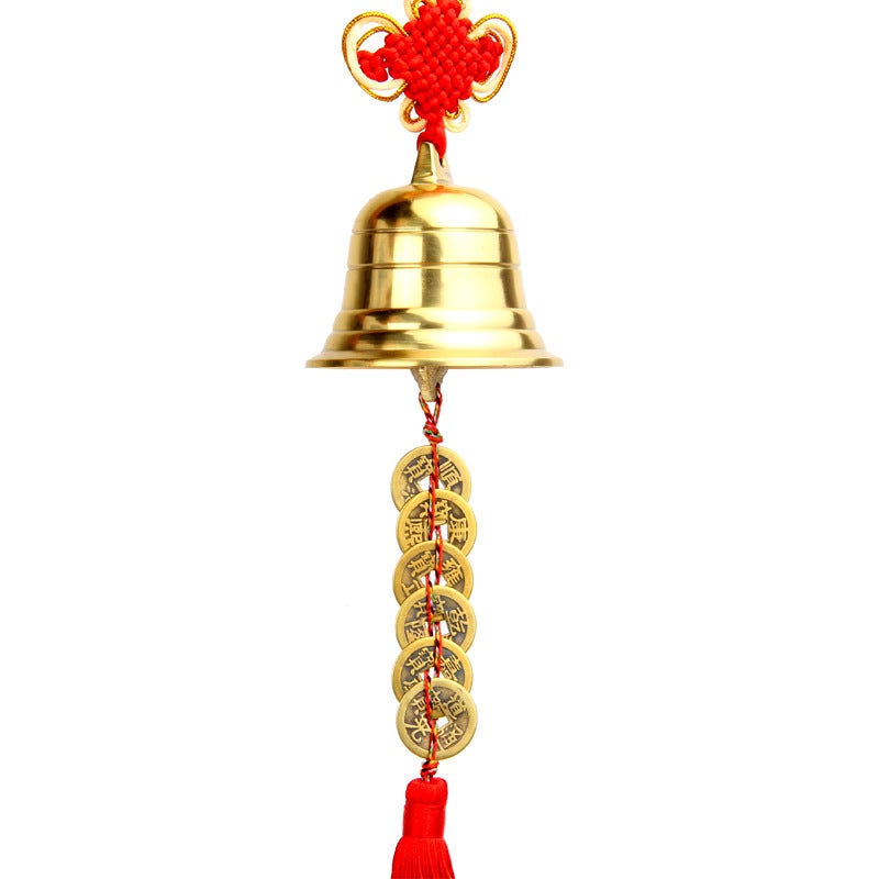 Brass Bell Five Emperor Money Six Emperor Money Copper Wind Bell Pendant Car Pendant - Image 4