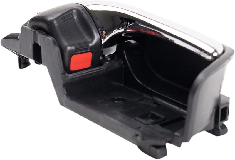 TRQ Rear Right Interior Door Handle Chrome & Black Passenger Side Compatible with 2004-2009 Toyota Prius - Image 5