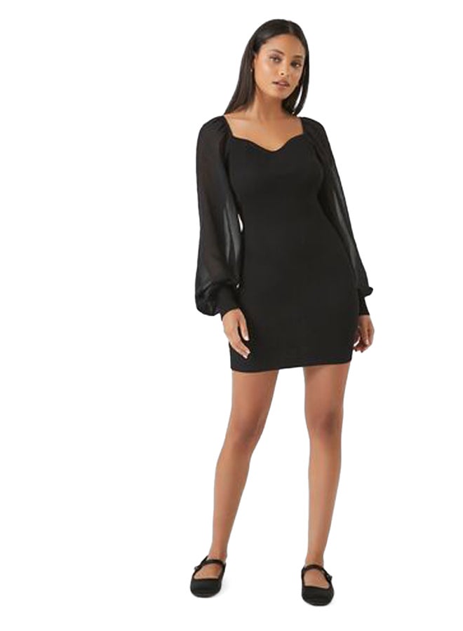 FOREVER 21 Sweetheart Mini Sweater Dress  - Image 5