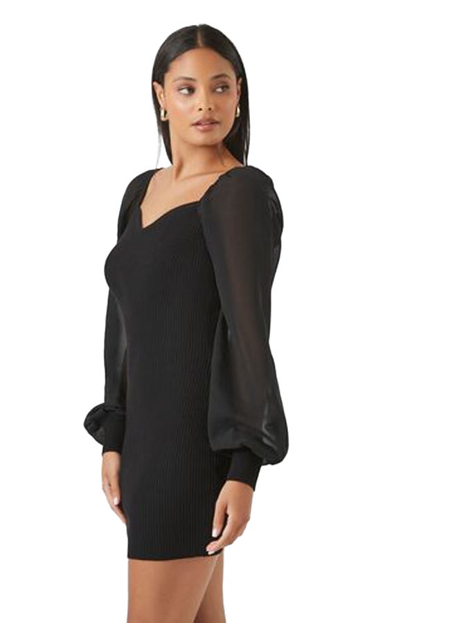 FOREVER 21 Sweetheart Mini Sweater Dress  - Image 3