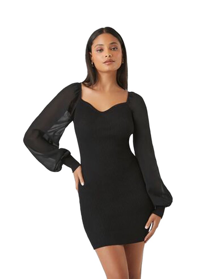 FOREVER 21 Sweetheart Mini Sweater Dress  - Image 2