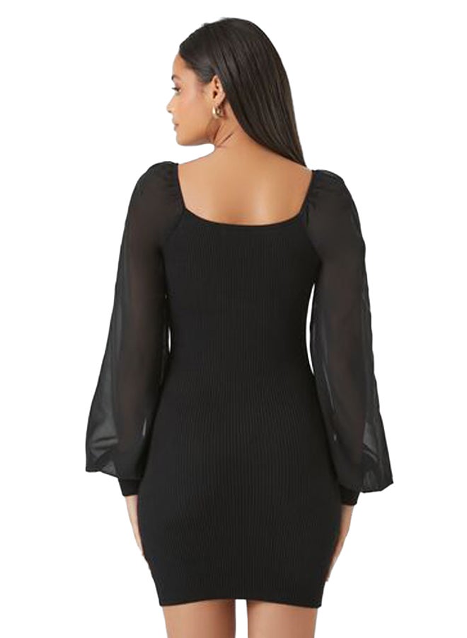 FOREVER 21 Sweetheart Mini Sweater Dress  - Image 4