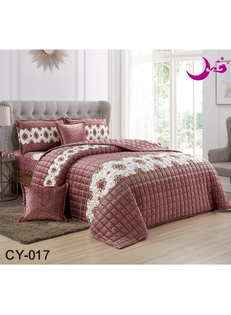 Double winter floral velvet compressed mattress