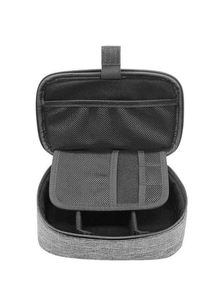 sisma - Travel Carrying Bag for Phone Chargers Cables Batteries Adapter USB Sticks Mouse SD Cards, Sisma Storage Case Universal Electronic Accessories Organizer, Gray - Image 1