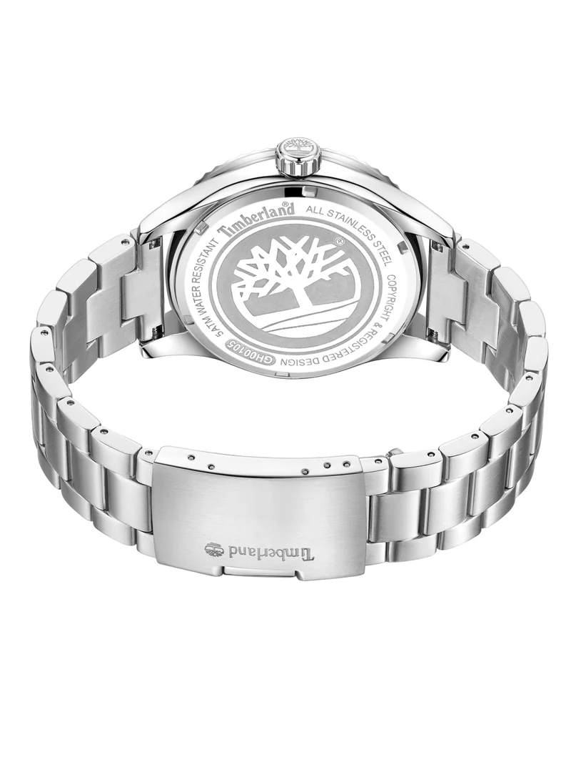 Timberland Ashmont Men's Watch 46mm Analog Navy Dial Silver Stainless Steel Strap