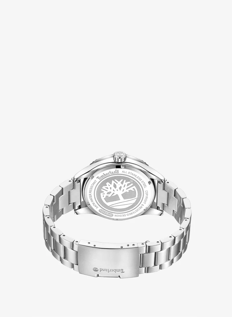 Timberland Navy Ashmont Men's Watch 46mm Analog Navy Dial Silver Stainless Steel Strap for Men | Best Price UAE