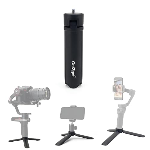 GetZget® Universal Tripod Table Mount Compatible with DJI Ronin 2/3/4, RSC, Osmo OM 4/5/6/7 Mobile Gimbals & Zhiyun DSLR Gimbals - 5Kg Load Capacity, 1/4" Screw Compatible Desktop Stand Accessories - Image 1