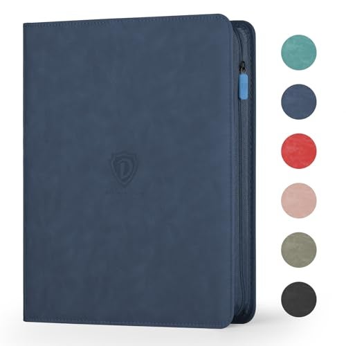 Deoyibu 9 Pocket Card Binder,360 Pockets Trading Card Binder,Double Sided Pocket Collection Binder,Card Folder for MTG,TCG,Game Cards,Sport Cards,Navy Blue - Image 1