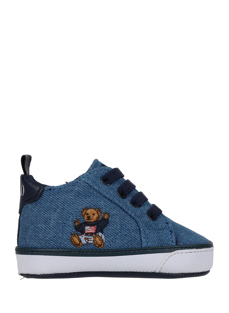 بولو رالف لورين Infant Quilton Bear Gore HI Sneakers