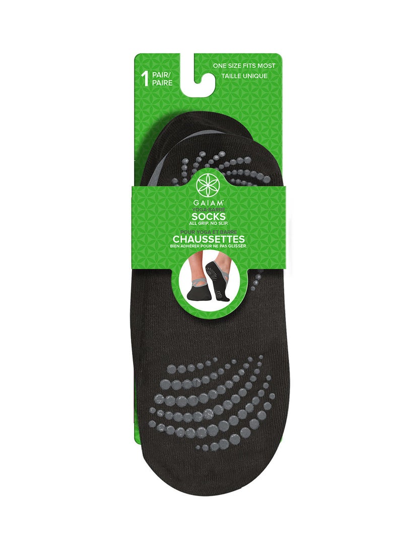 Gaiam Grippy Yoga-Barre Socks - Small/Medium  - Image 2
