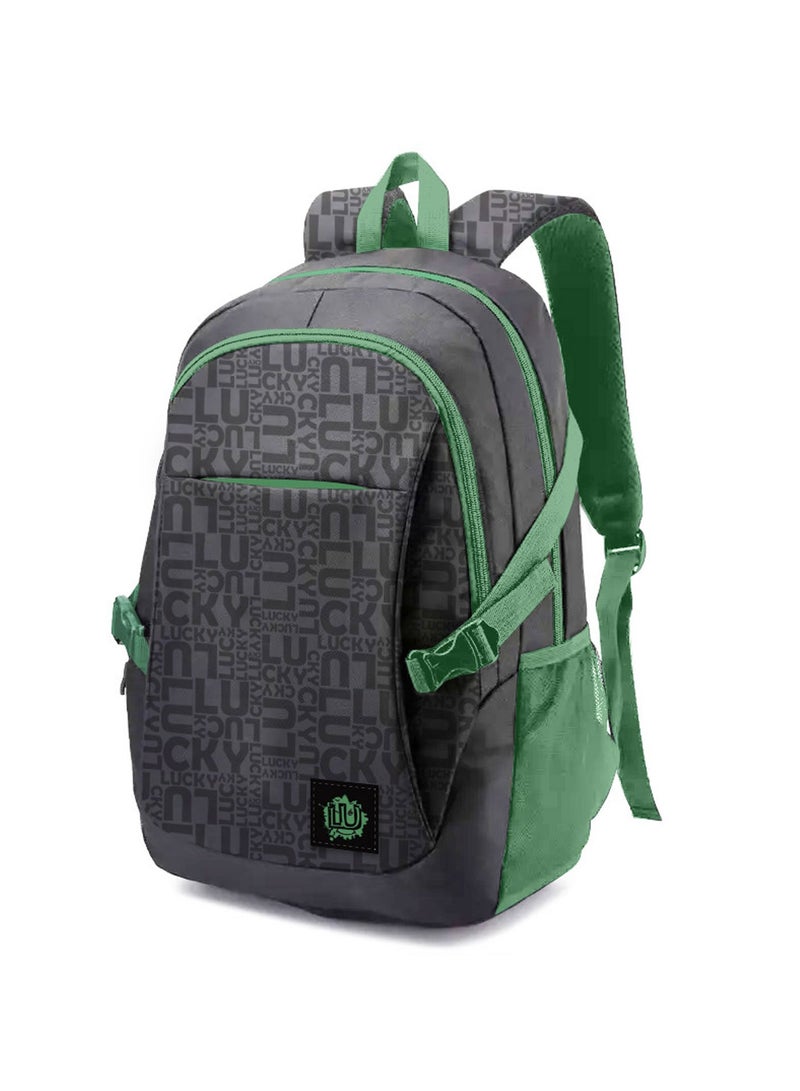 Biggdesign Biggdesign Moods Up Laptop Backpack for Men and Women, Waterproof Work Bag with Laptop Compartment, Travel Backpack with USB Charging Port, 15 Inch Laptop and Notebook, Anti Theft, Grey - Image 1