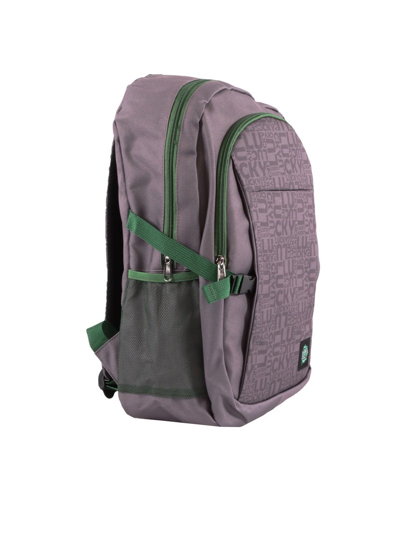 Biggdesign Biggdesign Moods Up Laptop Backpack for Men and Women, Waterproof Work Bag with Laptop Compartment, Travel Backpack with USB Charging Port, 15 Inch Laptop and Notebook, Anti Theft, Grey - Image 2