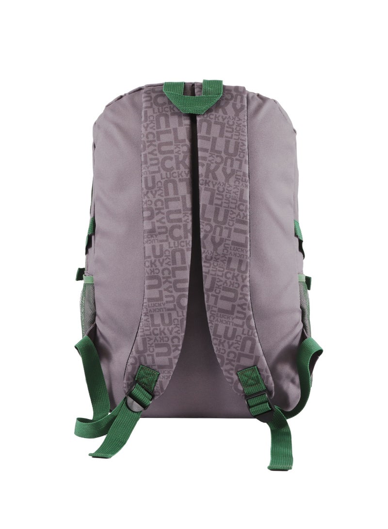 Biggdesign Biggdesign Moods Up Laptop Backpack for Men and Women, Waterproof Work Bag with Laptop Compartment, Travel Backpack with USB Charging Port, 15 Inch Laptop and Notebook, Anti Theft, Grey - Image 3