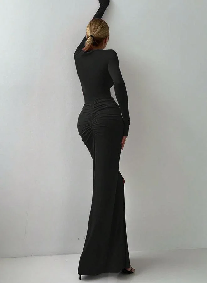 Take Two Women Fitted Bodysuit and Twist Front Skirt Co-Ords