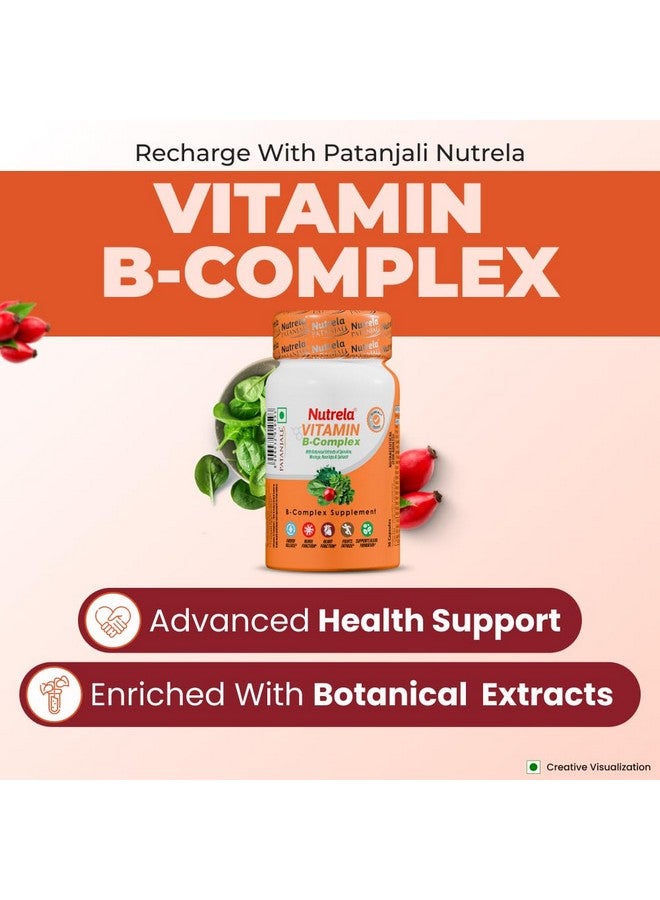 Nutrela Daily Energy Biofermented B Complex for Men & Women - 30 Veg Capsules - Image 3