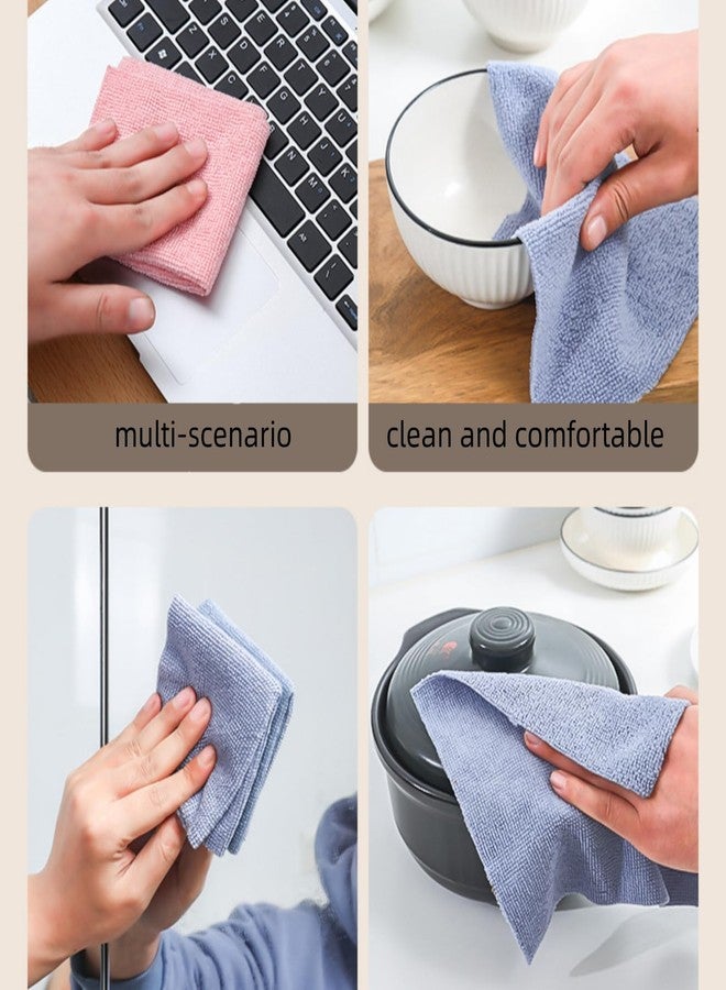 XFSPYY Microfiber Cleaning Cloths, Reusable Cleaning Towels in Box, Microfiber Lint Free Multi-Purpose Towel, Blue, 7.9''x7.9'' (20 Pieces) - Image 3