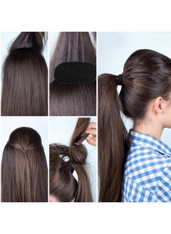 minkissy minkissy 5pcs Bump It Up Volume Hair Base Set Sponge Volume Bump Hair Clip Hair Bases Inserts Hair Pads Hair Styling Clip Hair Accessories for Women Ladies  - Image 4